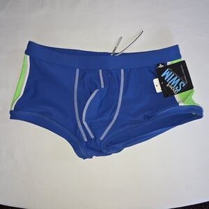 Andrew Christian Blue and Green Swimwear